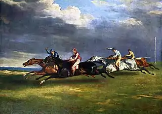 Derby de Epson, de Géricault (1821).