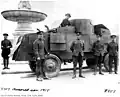 Vehículo blindado Jeffery-Russel, probablemente de la Eaton Motor Machine Gun Battery, Toronto 1915