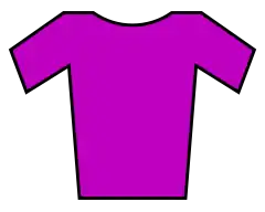 Maillot violeta de líder de la clasificación de metas volantes