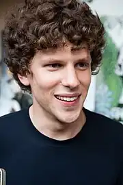 Jesse Eisenberg at the zombieland premier in 2009 in San Diego, California.