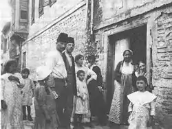 Calle judía de Salónica en 1917.