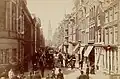 Jodenbreestraat ("calle de los judíos") en 1884.