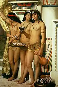 Las sirvientas del faraón.