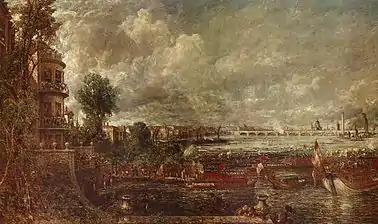 Opening of Waterloo Bridge (Apertura del puente de Waterloo), de John Constable.