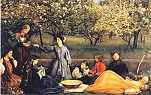 Primavera, de John Everett Millais, 1856-1859 (prerrafaelita).