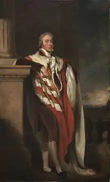 Retrato de Thomas Lawrence de John Fane 10th Earl, 1806.