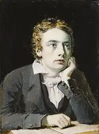 Joseph Severn, Retrato de John Keats, óleo sobre marfil (miniatura), 1819. National Gallery de Londres