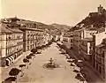 Vista de Plaza Nueva tomada por José García Ayola hacia 1885.