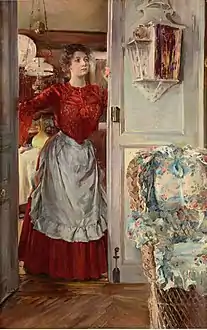 Joven en una puerta (c.1895)