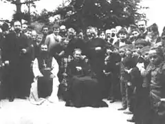 San Juan Bosco en su visita a Barcelona en 1886