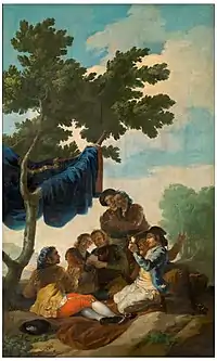 Jugadores de naipes, de Goya, 1777-1778