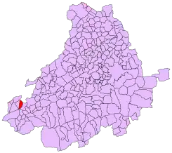Extensión del término municipal en la provincia