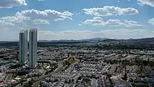 Vista panorámica de Juriquilla, en la zona norte de Querétaro.