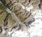 Glaciar Karaugom de la ISS, 2002