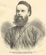 Karl Klaus von der Decken, grabado de C. Kolb 1874.