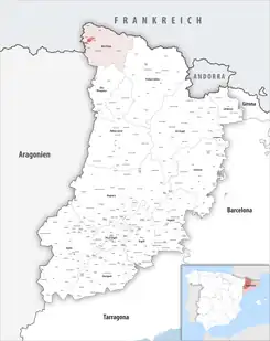 Extensión del municipio en la provincia.