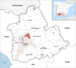 Extensión del municipio en la provincia