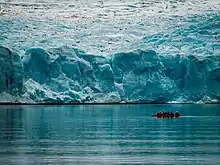 Vista del glaciar.