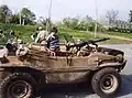 Volkswagen Schwimmwagen con lanzacohetes antitanque Panzerfaust 60