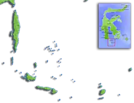 Mapa de situación de las islas