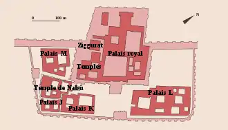 La acrópolis de Dur-Sharrukin.