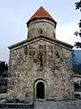 Iglesia en el pueblo de Kish en Sheki, Azerbaiyán