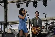 Daisy Durham y Lewis Durham en el Festival de Música Sonidos Líquidos 2017 en La Geria, Lanzarote.