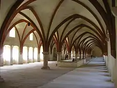 Dormitorio de la abadía de Eberbach.