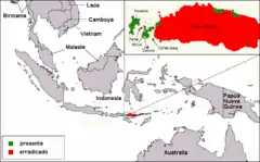 Área de distribución.