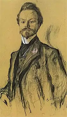 Retrato de Konstantín Balmont, 1905