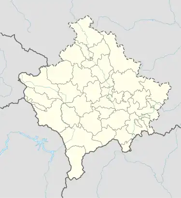 Pristina ubicada en Kosovo