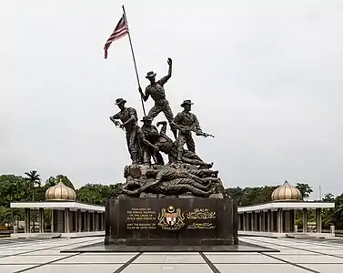 Tugu Negara, Monumento Nacional de Malasia. Diseñado en la década de 1960.