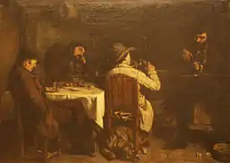 L’Après-dîner à Ornans por  Gustave Courbet