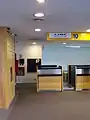 Sector de check-in en el aeropuerto de Ushuaia.
