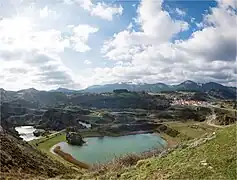 Vista de los pozos de La Arboleda.