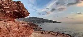 Vistas de La Punta de La Azohía, y la Torre de Santa Elena (Fotográfia desde la Chapineta, Playas de La Azohía)