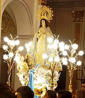 Imagen titular de la Archicofradía de la Corte de María, Liria, Valencia.