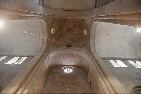 Bóveda y cúpula del transepto