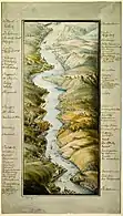 El valle del Rin desde Bingen a Coblenza (Elisabeth von Adlerflycht, 1811)