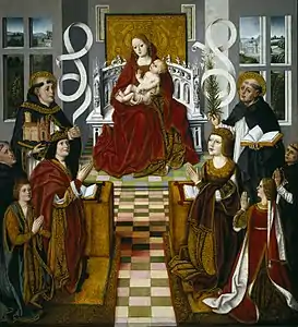 La Virgen de los Reyes Católicos, Maestro de la Virgen de los Reyes Católicos (anónimo hispano flamenco), 1491 - 1493, Museo del Prado.