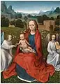 La Virgen con el Niño y dos ángeles (Hans Memling).