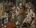 La familia de Santa Ana, Museo de Bellas Artes de Gante (1585)