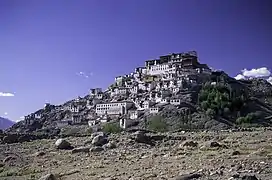 El monasterio de Thikse es la gompa más grande de Ladakh, construida en la década de 1500