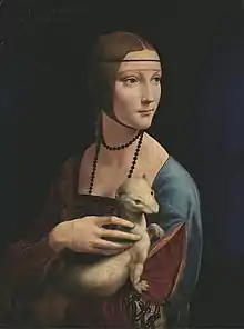La dama del armiño de Leonardo da Vinci, Museo Czartoryski.