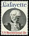 200 aniversario de la llegada de Lafayette, parte de la Serie del Bicentenario