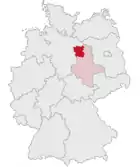 Lage des Altmarkkreises Salzwedel in Deutschland