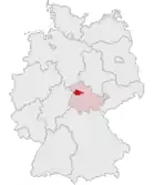 Lage des Unstrut-Hainich-Kreises in Deutschland