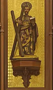 San Andrés Apóstol, en el retablo de la virgen del Carmen