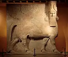 Representación de la asiria Lamasu