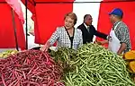 Ex presidenta de Chile Michelle Bachelet en lanzamiento del Fondo de Desarrollo de Ferias Libres en 2015